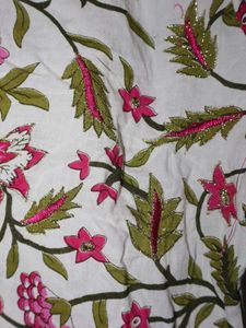 Floral Print Cotton Kurta