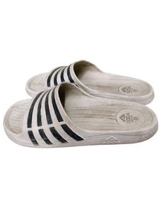 ADDA White &amp; Black Slides/Slippers |Used Condition