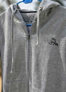 Gray Zip-Up Hoodie