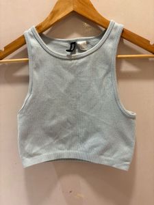 H&amp;M Ribbed Cropped Tank Top