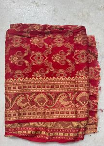 Red & Gold Blouse Piece