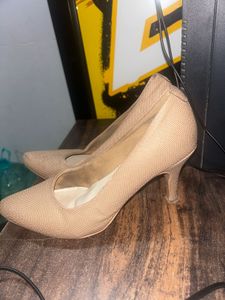 Elegant Beige Women's Heels