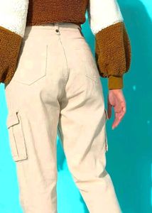 Roadster Beige Cargo Pants
