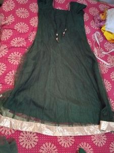 Emerald Green Embellished Dress