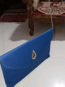Elegant Blue sling bag / Clutch