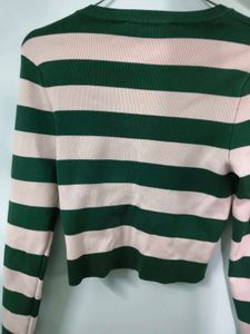 Zara Striped Long Sleeve Top
