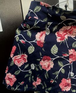 Chic Floral Print Skirt