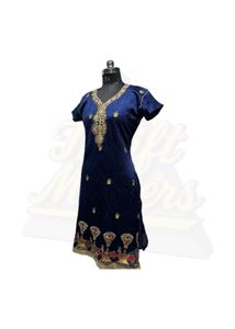 Elegant Blue Embroidered Kurta