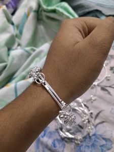 silver ghunghru bangles 8 pieces