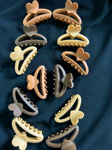 Set of 12 Heart Claw Clips