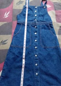 Stylish Denim Pinafore Dress