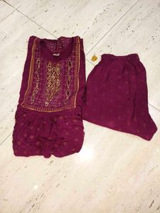 "💃 Elegant Maroon Kurta Set | Ethnic Wear ✨"