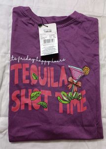 Fun Purple Graphic T shirt