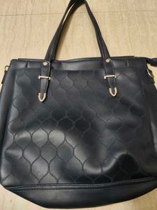 Elegant Dark Blue Tote Bag