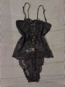 Sheer Lace Corset Bodysuit