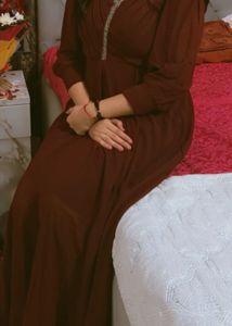 Elegant Maroon Ethnic Gown