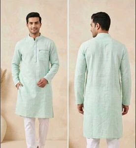 Men's Light Green Kurta Set