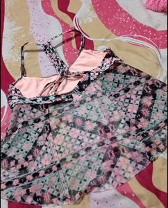 Floral Print Bikini Top