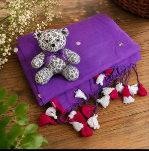 ✨ Royal Orchid Mul Cotton Saree