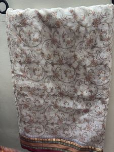 Elegant Floral Print Saree