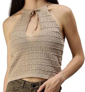 Chic Knit Halter Neck Top