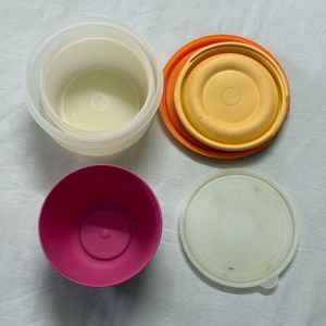 Set of 3 Vintage Food Storage Containers