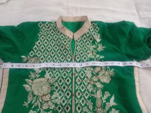 Green Embroidered Salwar Kameez