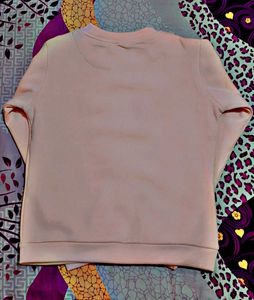 Pink Graphic Print Sweatshirt