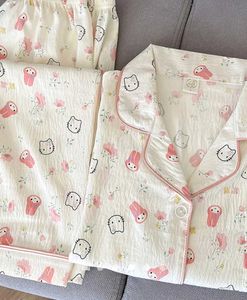 3 PCs Kitty Print Lounge Set