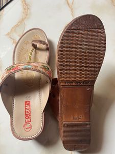 Embroidered Kolhapuri Sandals