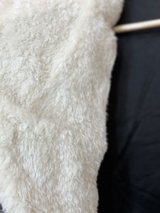Black Faux Suede Sherpa Jacket check details