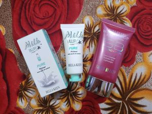 Bella keen Primer & Swiss beauty BB Foundation