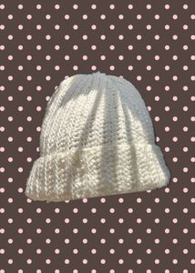 Cozy Cream Hand-Crochet Beanie