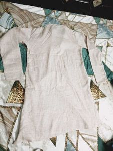 Men's Beige Kurta