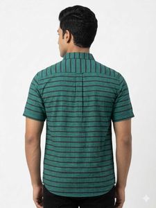 Men's Striped Short Sleeve Shirt