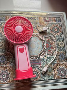 Cute Pink Mini Handheld Fan