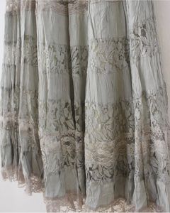 Whimsical lace tiered skirt