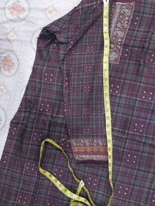 Elegant Plaid Kurta with plazo