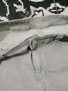 Light Grey Denim Shorts