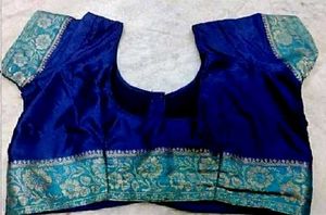 Blue pure mysore silk Blouse