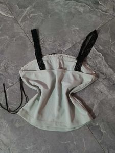Cute Light Blue Corset Top