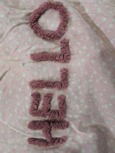 Pink "Hello" Graphic T-Shirt