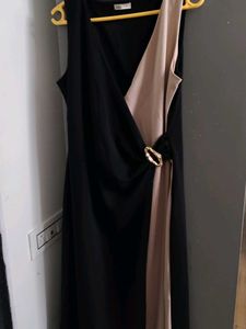 Stylish Color Block Midi Dress