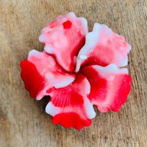 2Hibiscus Flower Candle