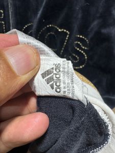Adidas Black Velour Soft Zipup Track Jacket