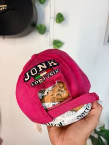 Vibrant Pink "JONK 46" Baseball Cap