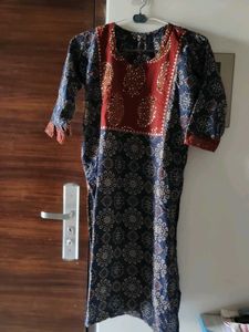 Ajrakh kurti
