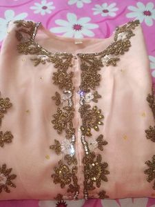 Vintage Peach Sleeveless Dress