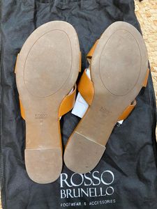 Rosso Brunello Tan Flats