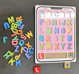Wooden Alphabet Learning Board 2 in 1